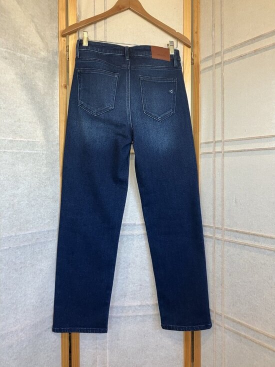 Hidden Los Angeles Clean Classic High Rise Straight Leg Blue Denim Jeans, Sz 28 - Picture 7 of 9